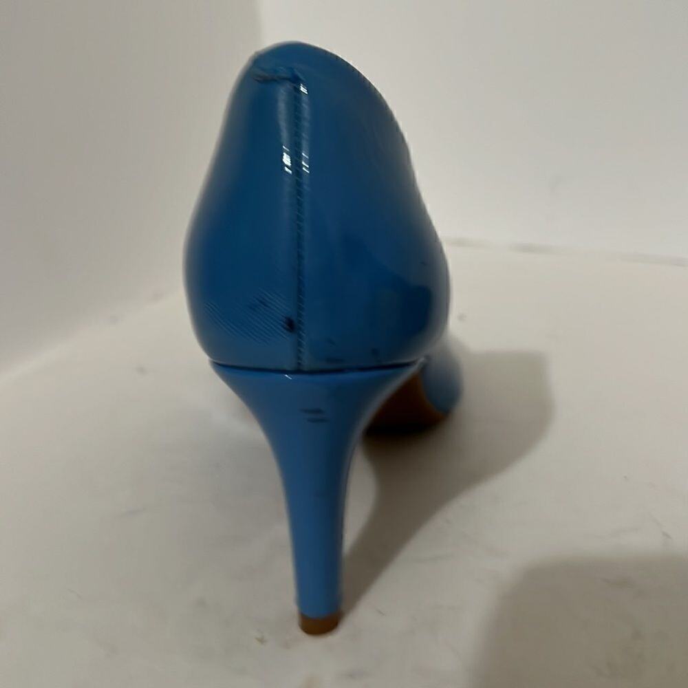 Alex Marie Almond Toe Sky Blue Patent Leather Pumps Size 6 - Picture 6 of 7
